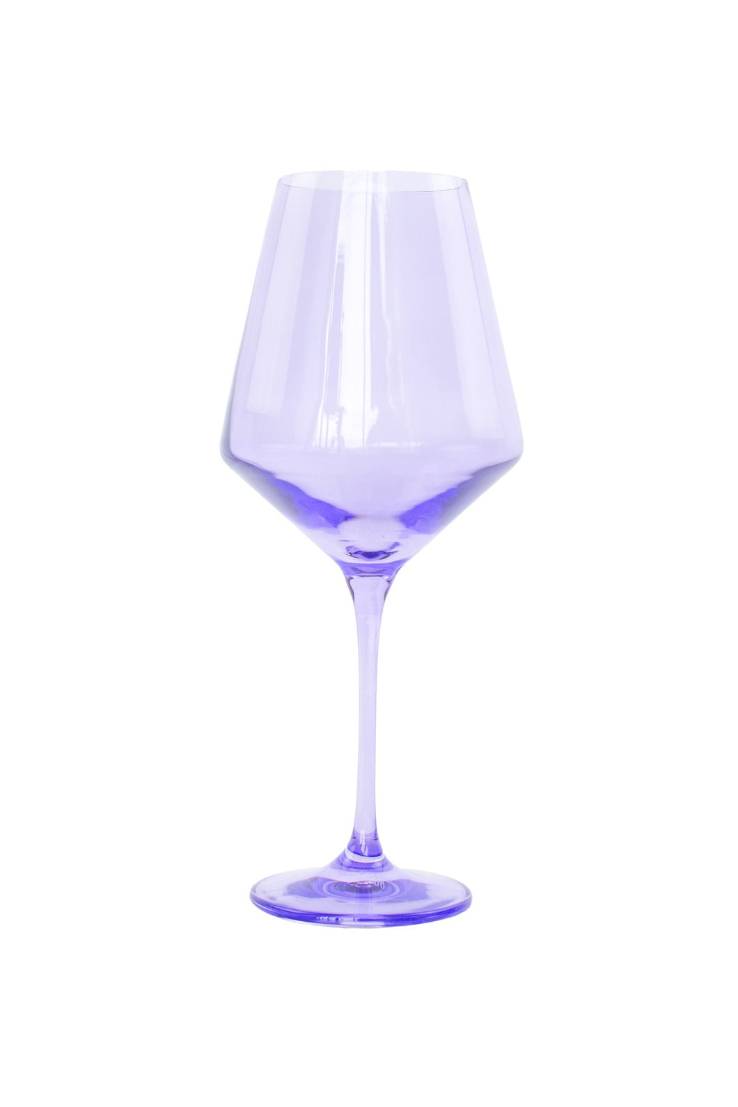 Lavender Wine Glass