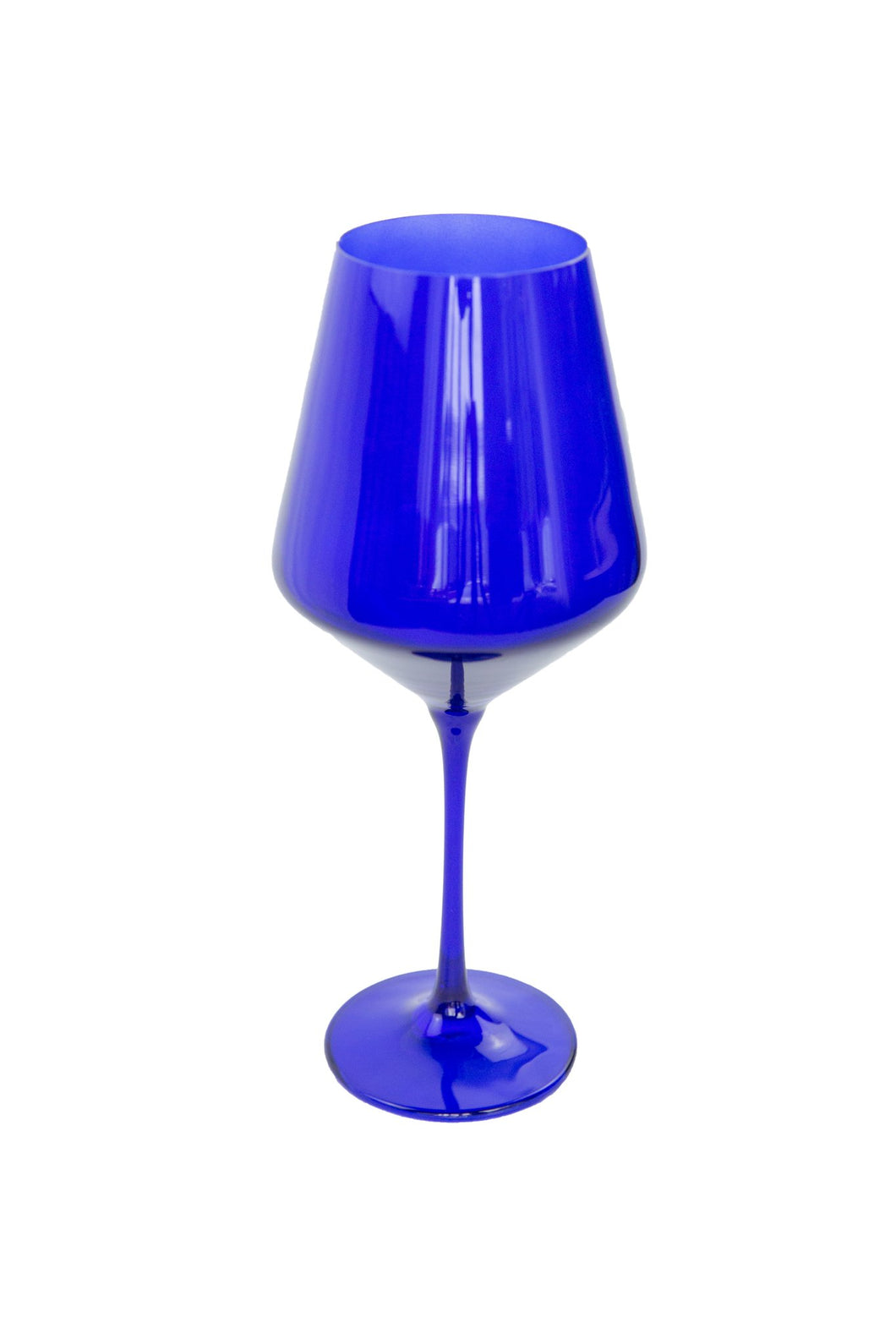 Royal Blue Wine Glass