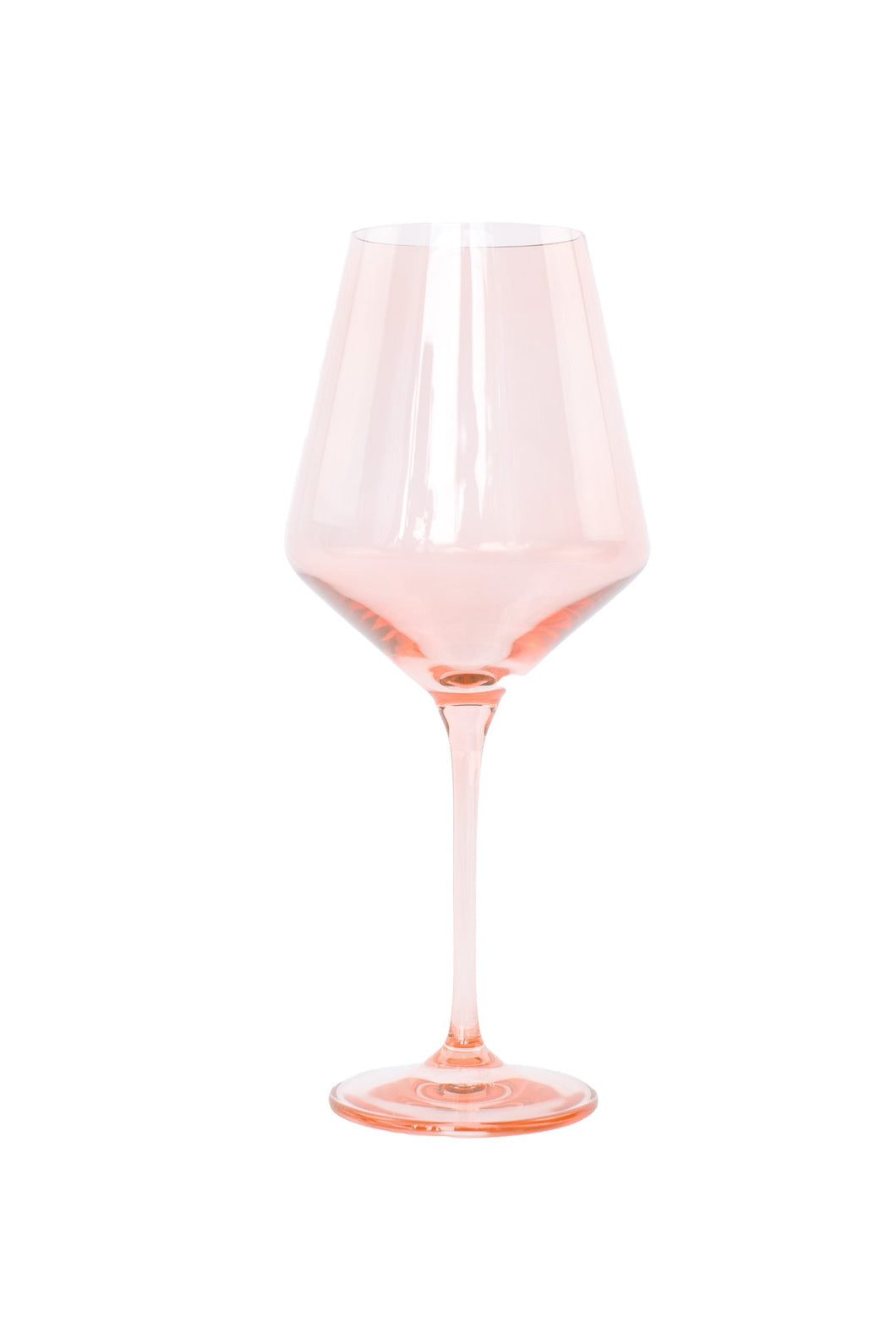 Blush Pink Wine Glass