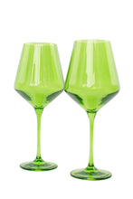 Load image into Gallery viewer, Forest Green Wine Glass
