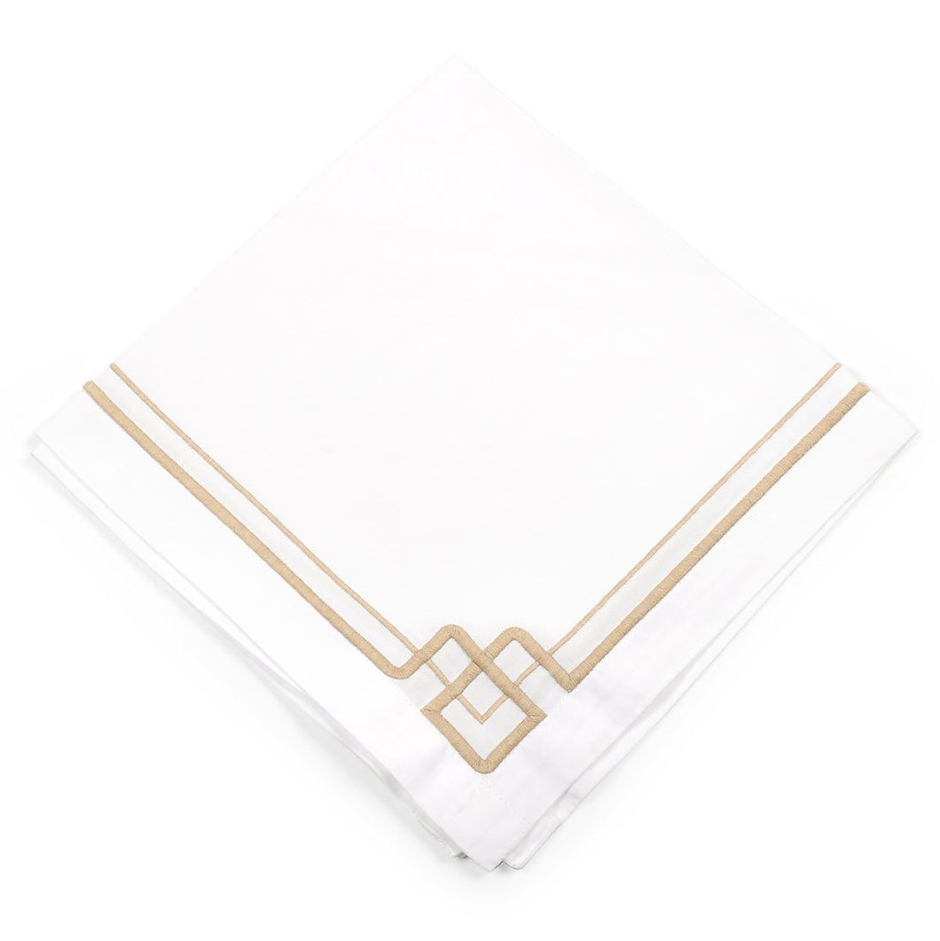 Interlocking Key Napkin Taupe, Set of 4