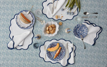 Load image into Gallery viewer, Scallop Edge Carnelian/Persimmon Circle Placemat, Set of 4
