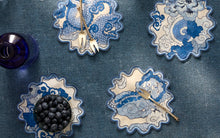 Load image into Gallery viewer, Magic Mountain Cocktail Napkins- Set of 4, Porcelain Blue
