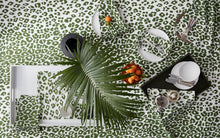 Load image into Gallery viewer, Schumacher Iconic Leopard Napkin, Green, Set of 4
