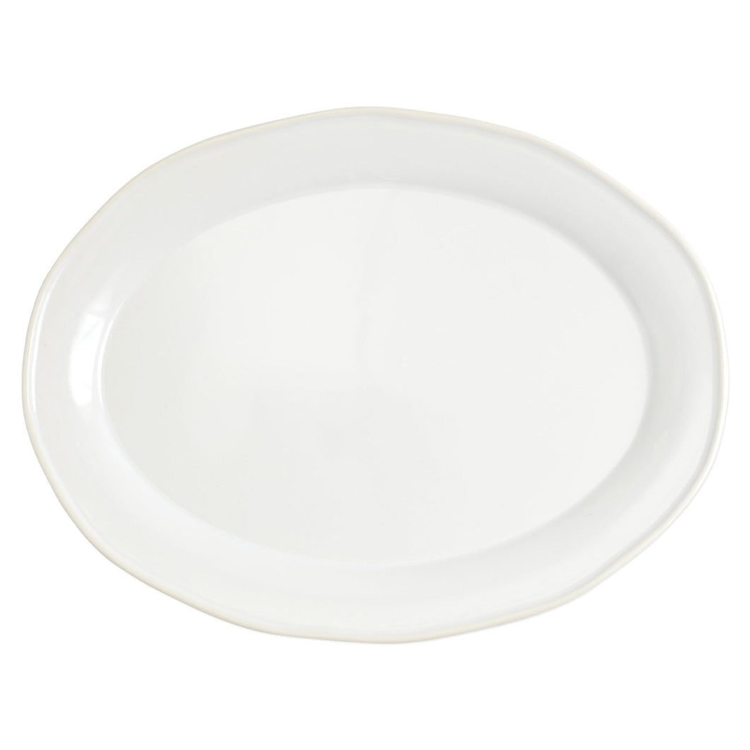 Chroma White Oval Platter