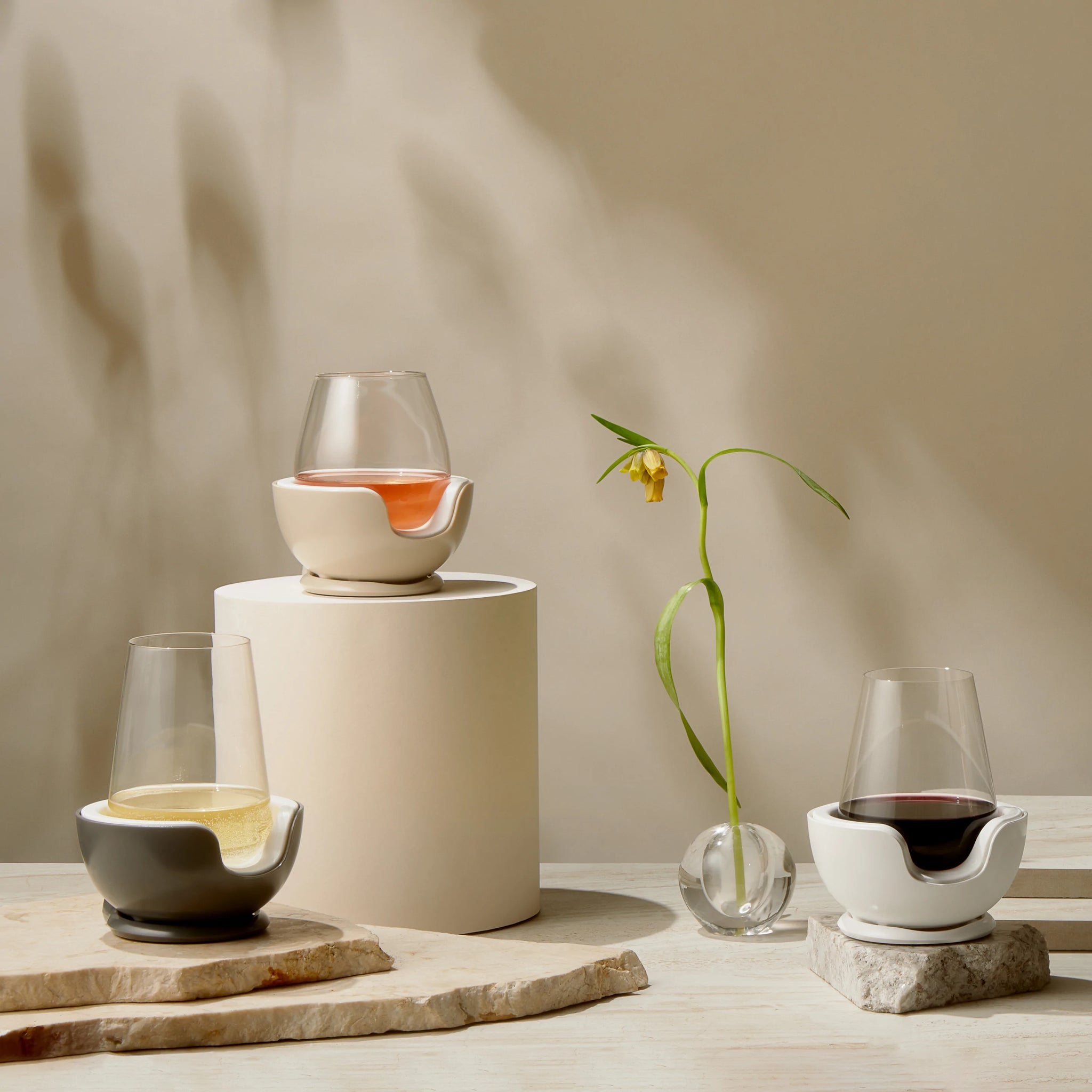 Stemless Wine Chiller, Sand – Julep Home and Gift