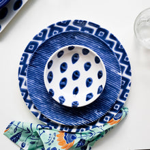 Load image into Gallery viewer, Santorini Stripe Salad Plate
