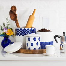 Load image into Gallery viewer, Santorini Dot Small Canister
