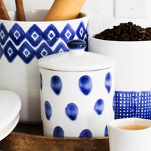 Load image into Gallery viewer, Santorini Dot Small Canister
