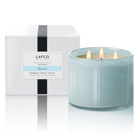 Marine 3-Wick Bathroom Candle, 30 oz