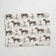 Load image into Gallery viewer, Horse and Snaffle Linen Placemat, Set of 4
