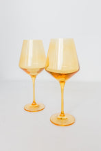 Load image into Gallery viewer, Yellow Wine Glass
