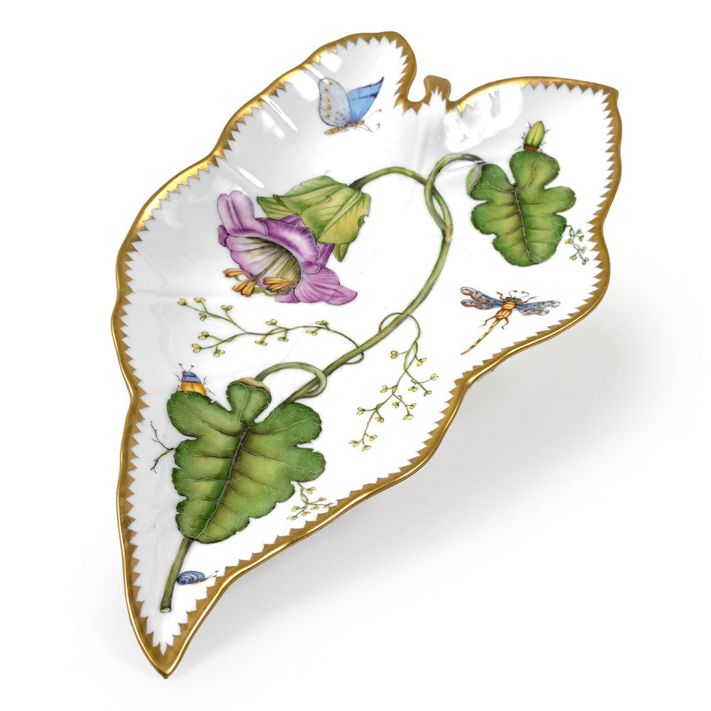 Purple Flower Leaf Tray