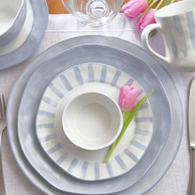 Load image into Gallery viewer, Azores Striped Salad Plate, Blue Lagoon
