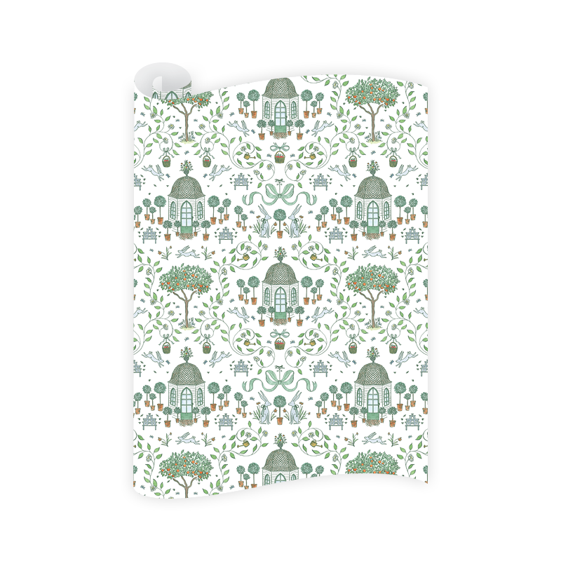 Bunny's Garden Wrapping Paper Roll