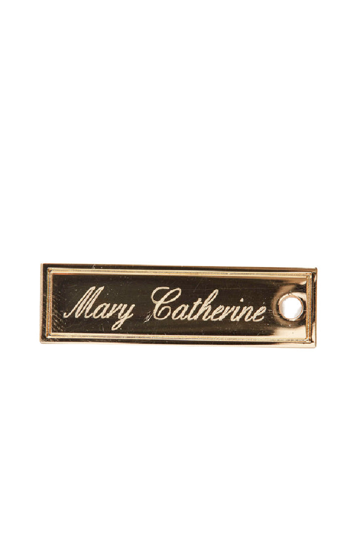 Gold Name Charm