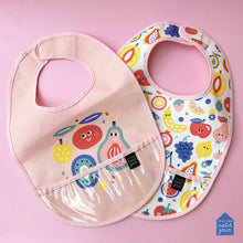 Load image into Gallery viewer, Pink Tutti Frutti Coated Cotton Bib
