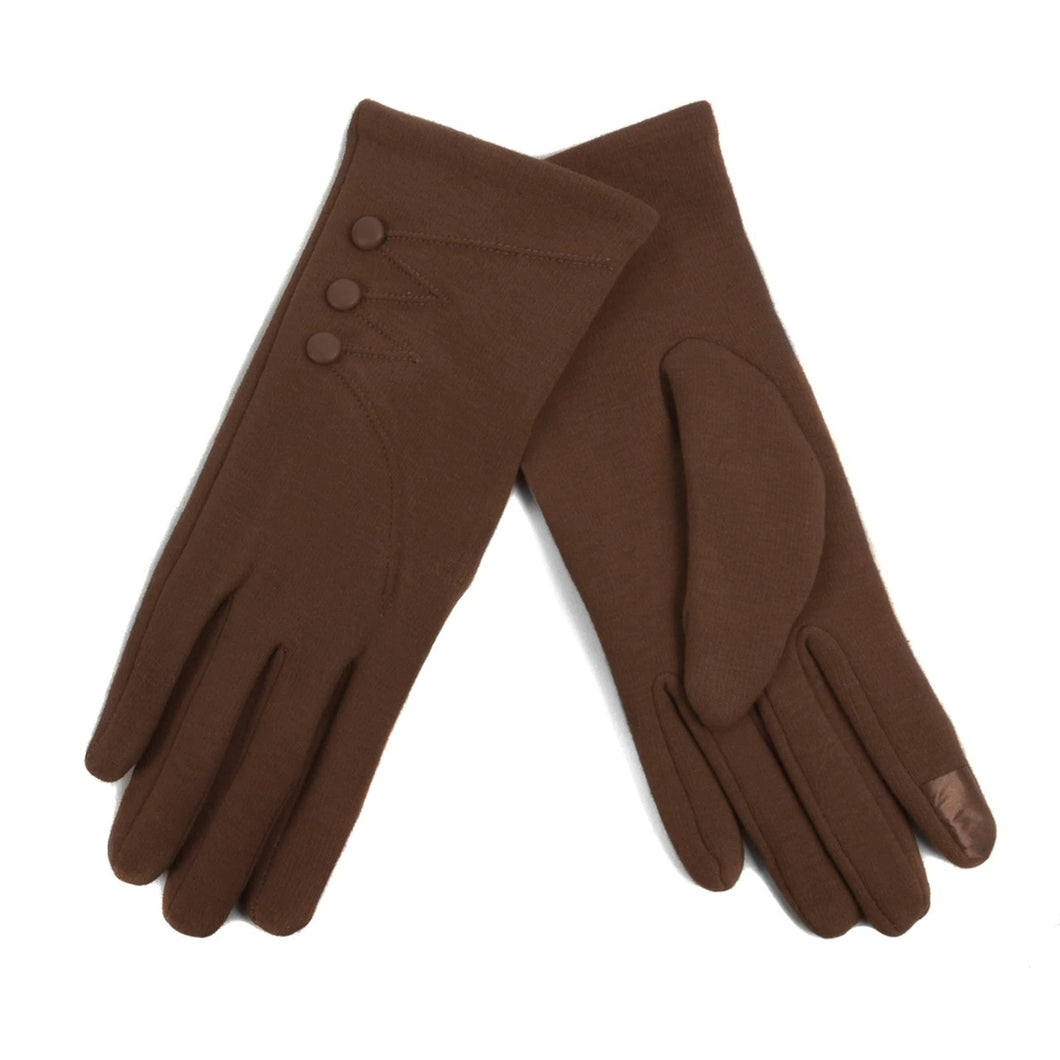 Brown Touch Screen Women's Gloves