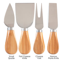 Load image into Gallery viewer, 4-Piece Cheese Tool Set
