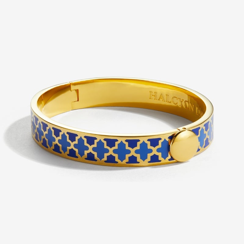 Agama Deep Cobalt, Bluebell & Gold Bangle