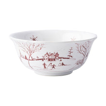 Load image into Gallery viewer, Country Estate Winter Frolic Ruby Cereal/Ice Cream Bowl
