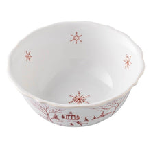 Load image into Gallery viewer, Country Estate Winter Frolic Ruby Cereal/Ice Cream Bowl

