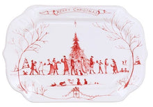 Load image into Gallery viewer, Country Estate Winter Frolic Ruby Gift Tray Merry Christmas
