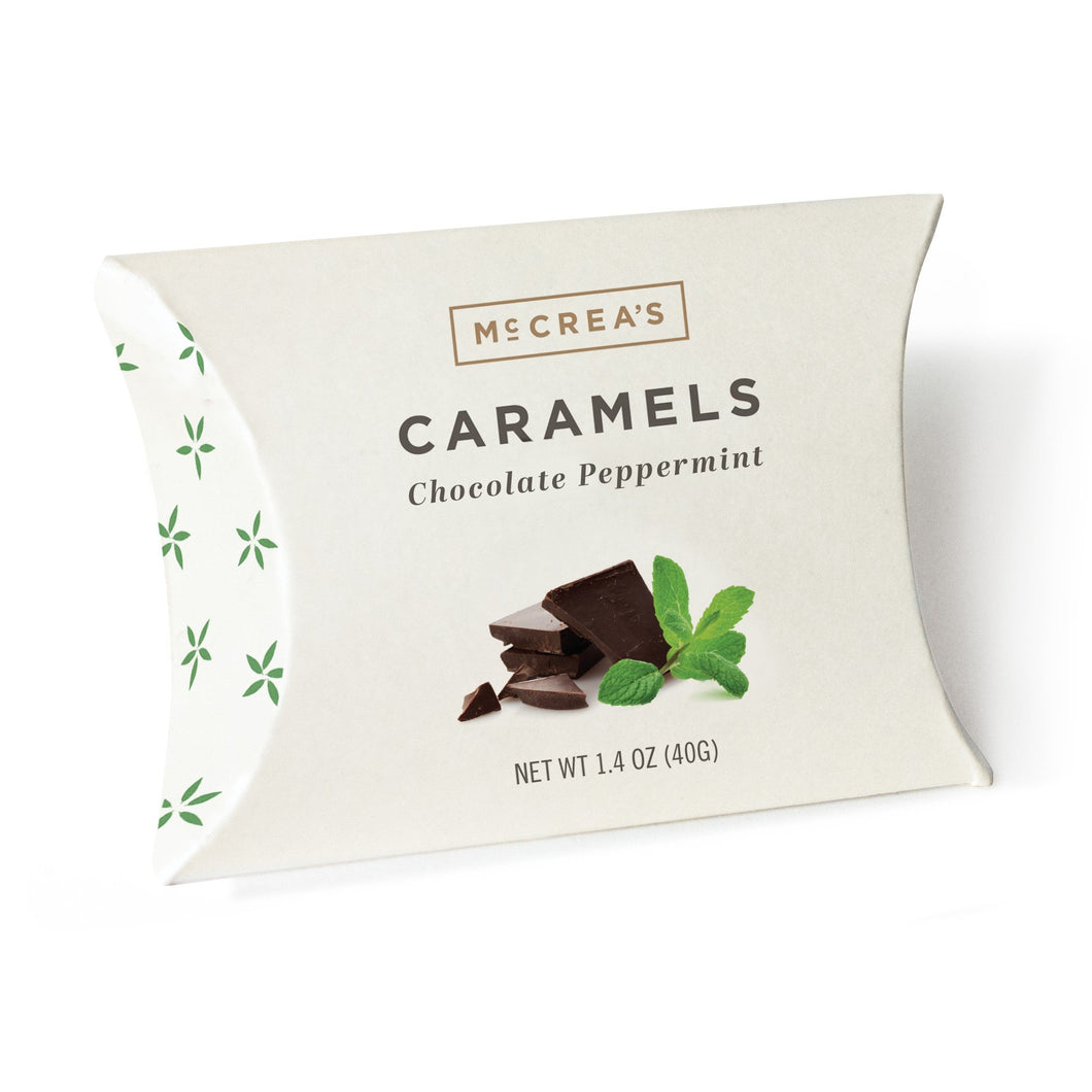McCrea's Chocolate Peppermint Caramels Pillow Box,1.4oz
