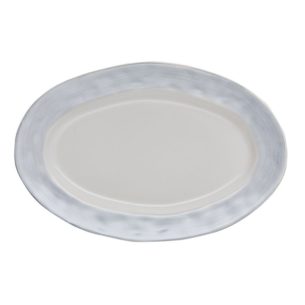 Azores Small Oval Platter, Blue Lagoon