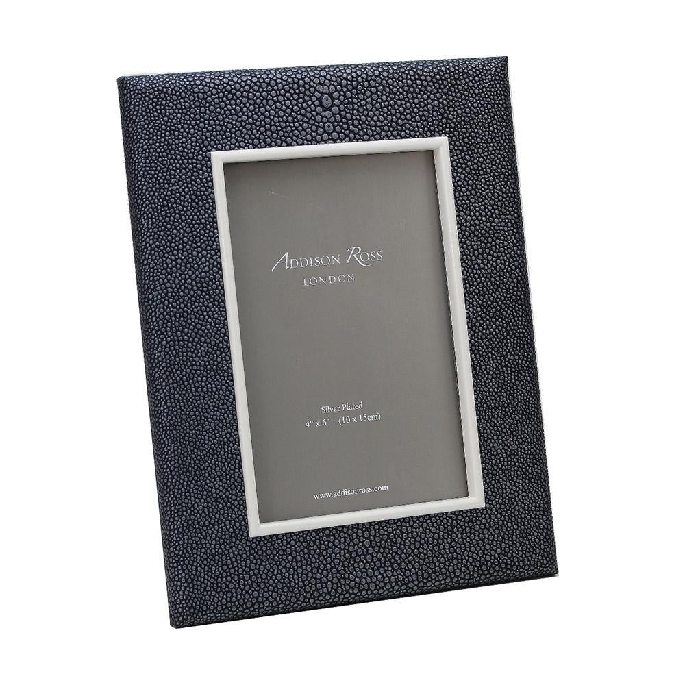 Dark Gray Shagreen Frame, 4x6