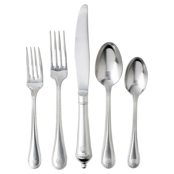 Berry & Thread Bright Satin, 5pc Place Setting
