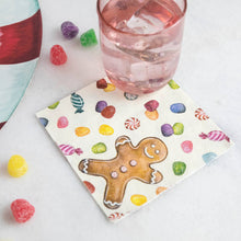 Load image into Gallery viewer, Gingerbread Cocktail Napkin, 20 Ct
