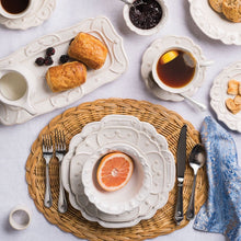 Load image into Gallery viewer, Jardins du Monde Whitewash Hostess Tray

