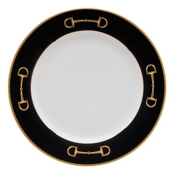 Cheval Black Dinner Plate