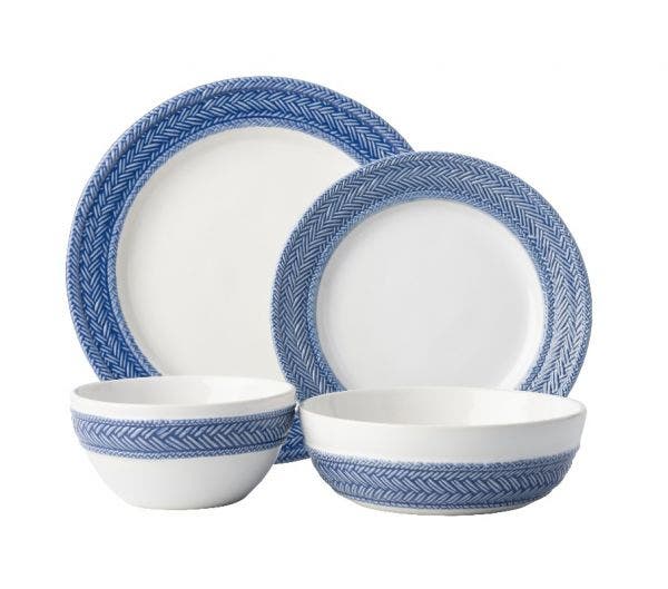 Le Panier Delft Blue 4pc Place Setting