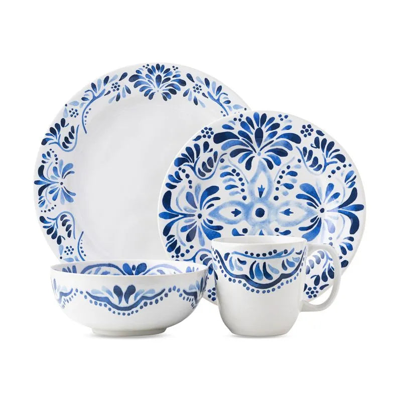Iberian Journey Indigo 4 Piece Place Setting (KI01/046, KI02/046, KI07/046, KI46/046)