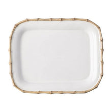 Load image into Gallery viewer, Classic Bamboo Natural 12&quot; Rectangular Platter
