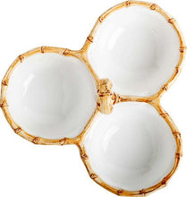Load image into Gallery viewer, Classic Bamboo Natural Cocktail Triple Server
