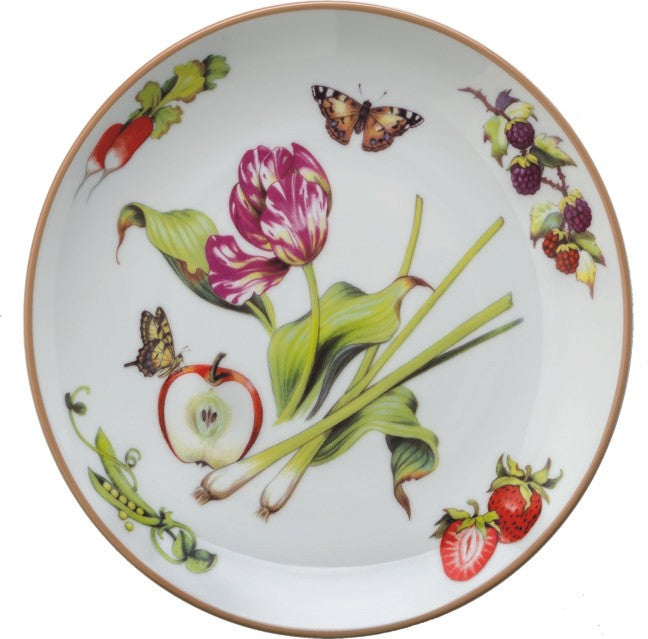 Summerlea Salad Plate, Tulip/Onion/Apple