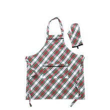 Load image into Gallery viewer, Stewart Tartan 2pc Adult Apron &amp; Oven Mitt Set
