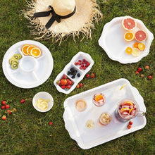 Load image into Gallery viewer, Berry &amp; Thread Whitewash Melamine 15&quot; Sectioned Server
