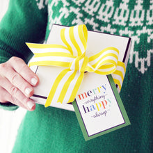 Load image into Gallery viewer, Merry Everything, Happy Always Die-Cut Gift Tag
