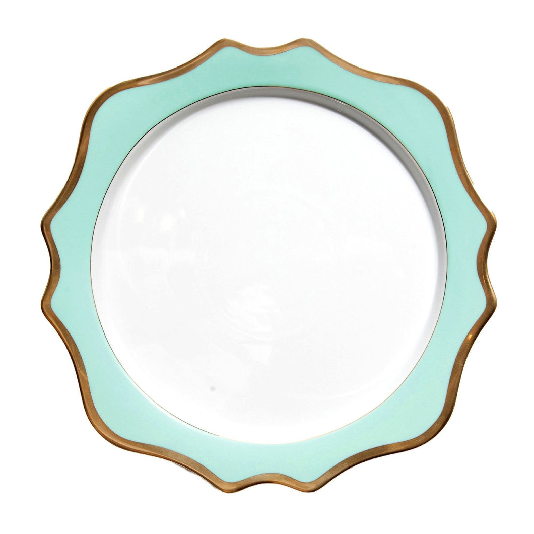 Anna's Palate Aqua Green Charger
