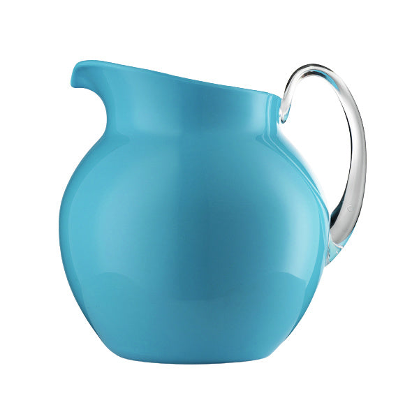Palla Glazed Pitcher, Turquoise