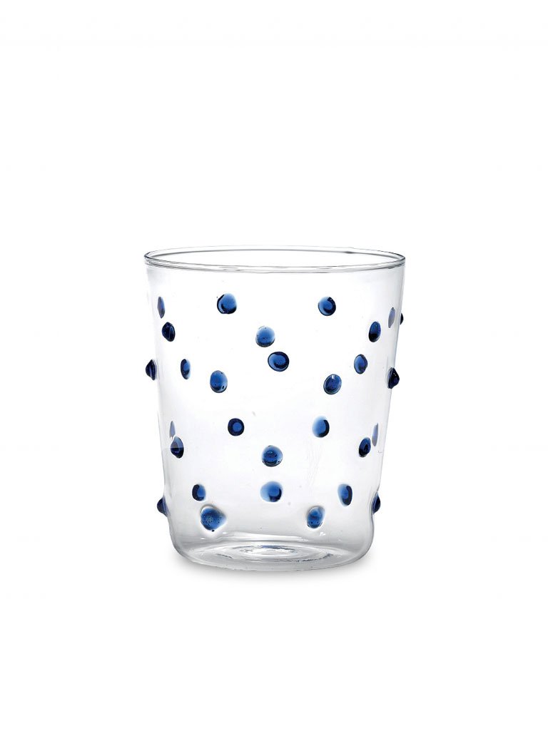 Cobalt Party Dot Tumbler