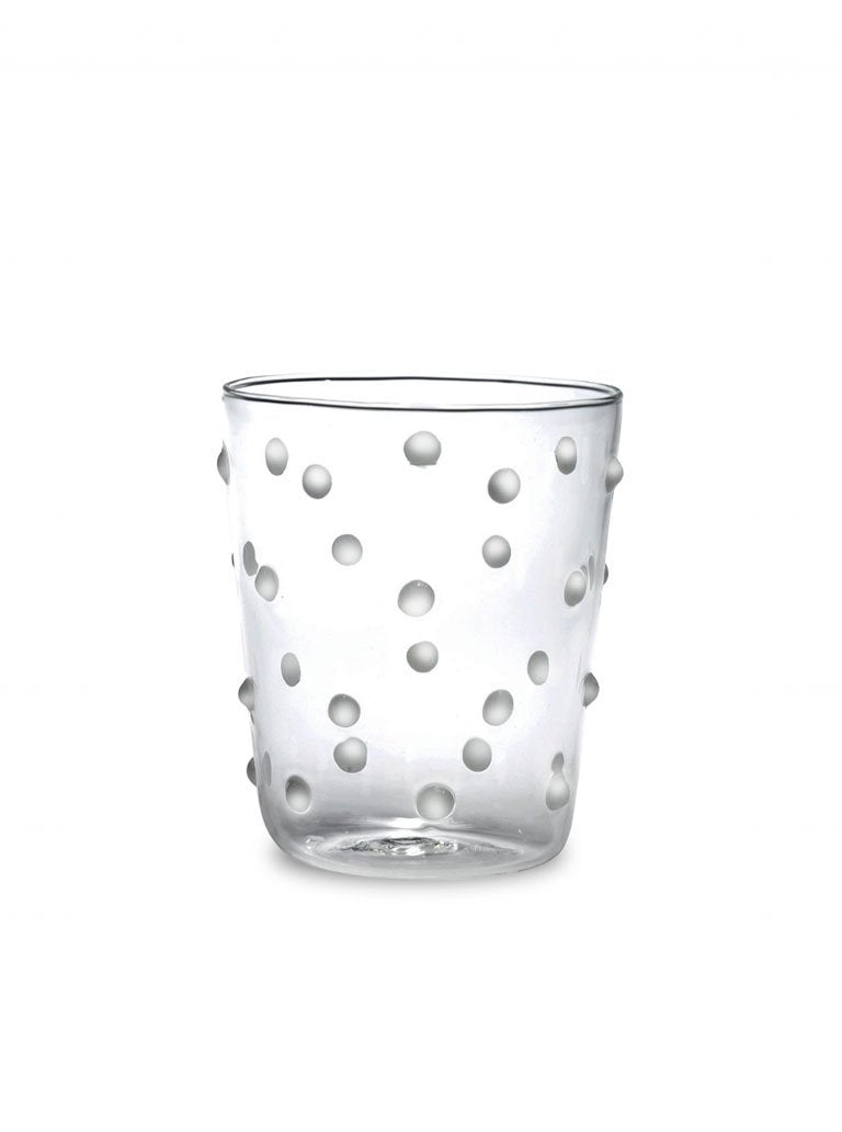 White Party Dot Tumbler, set of 4