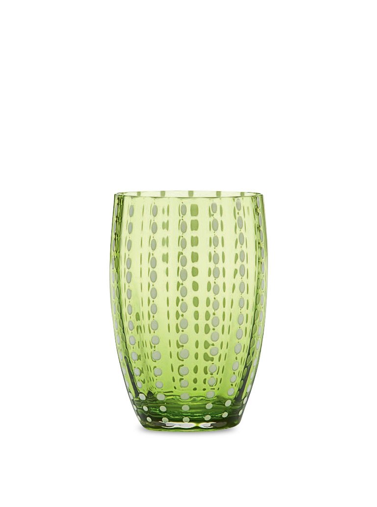 Apple Green Perle Tumbler, Set of 2