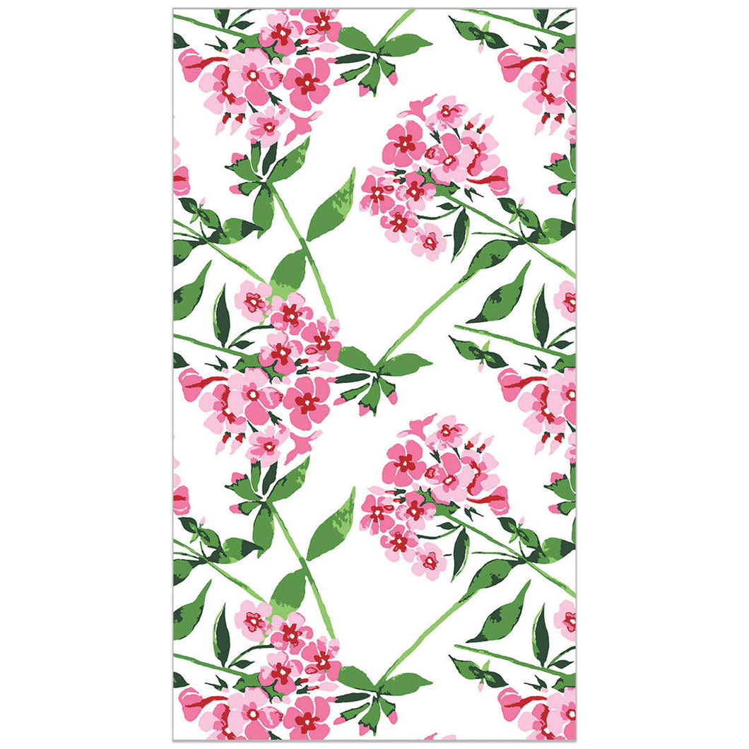 WH Paper Guest Towels, 40 count | Pink Flowers