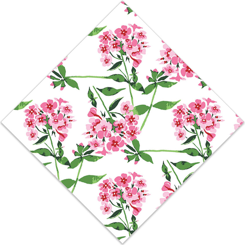 WH Paper Cocktail Napkins, 20 count | Pink Flowers