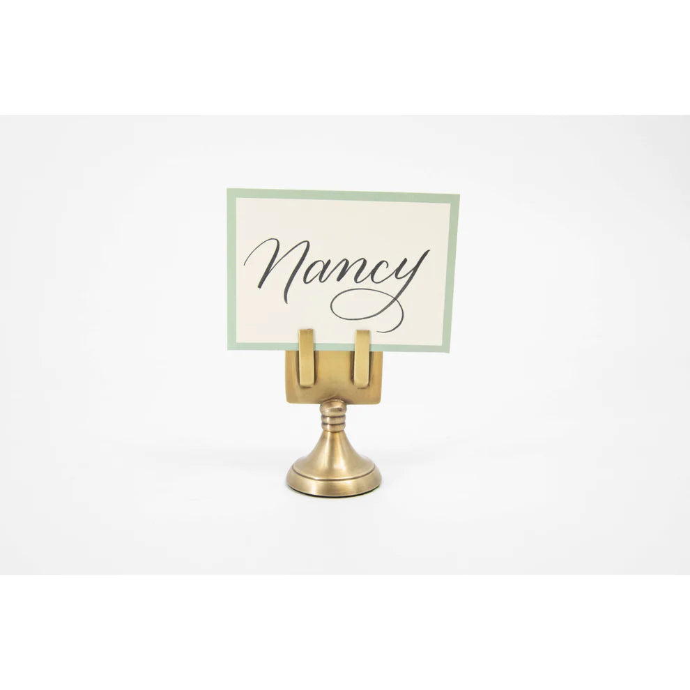 Brass place Card Holder